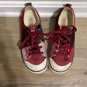 KEEN Elsa Wool Fleece Plaid Sneakers